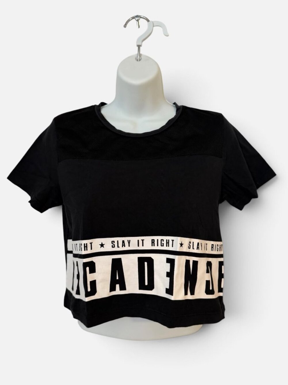 FB Sister Graphic Crop Top Size Medium